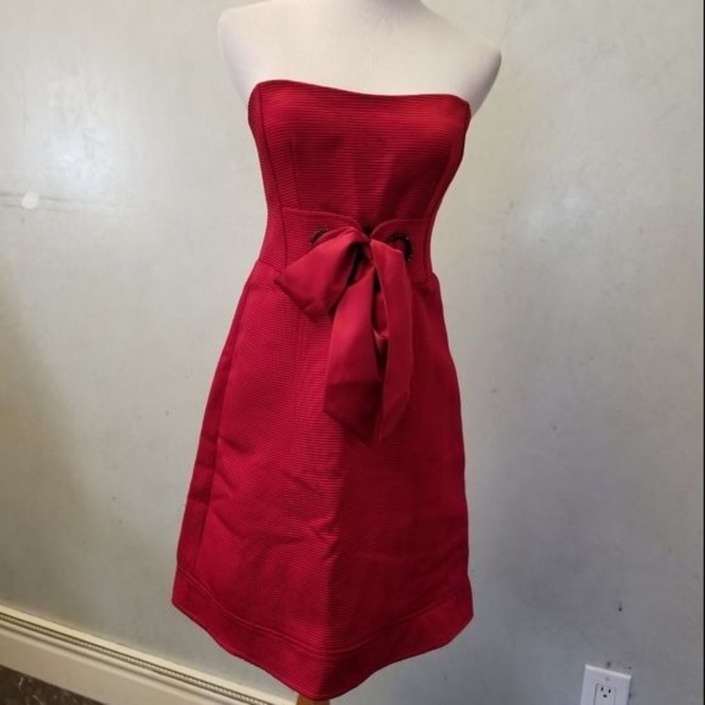 Nanette Lepore tube top Rhinestone detail dress women's size 2 (259) - Picture 8 of 13